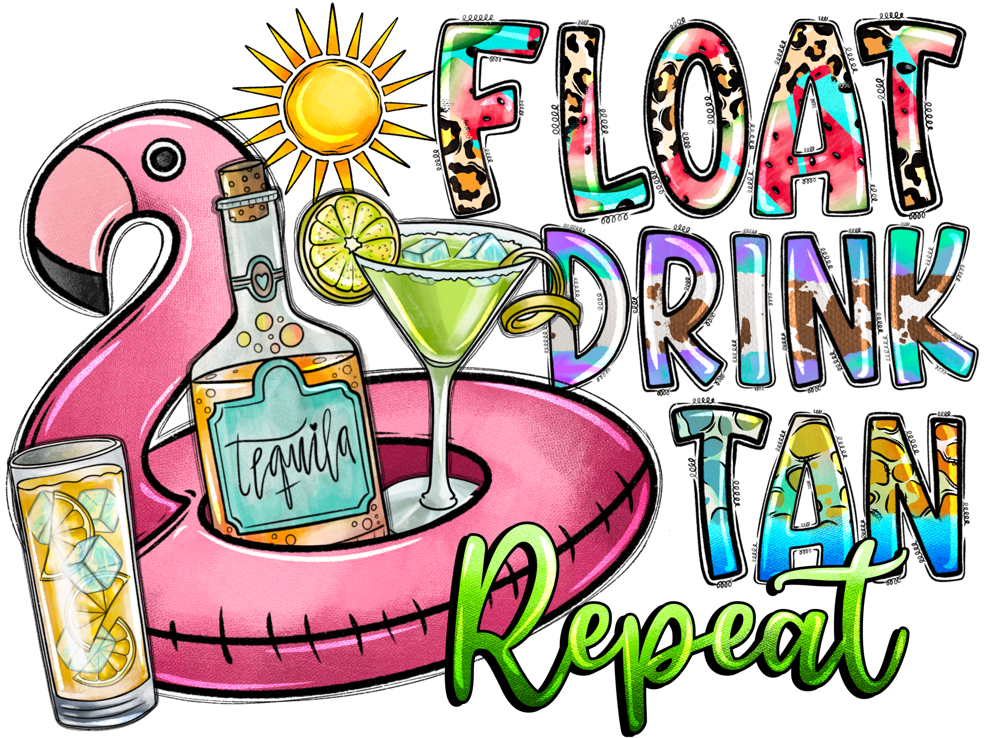 Float drink tan