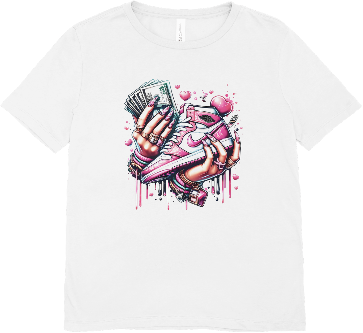 Pink sneaker
